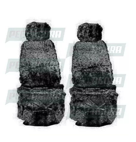 CAPA PELUCIA CHINIL BANCO S/LOGO VOLVO NH MOTORISTA/CARONA GAUCHA PRETA (352028)