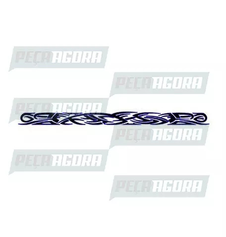 FAIXA LATERAL 1 LINHA TRIBAL ESTREITA - AZUL (418094)