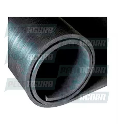 PARABARRO BORRACHA PURA PRETO 2,60X60 LAMEIRAO (009015)