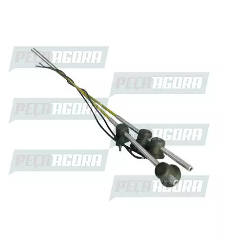 PAR ANTENA DE FIBRA P/CAMINHAO ''TRADICIONAL'' AMARELA (CX.417086**2)