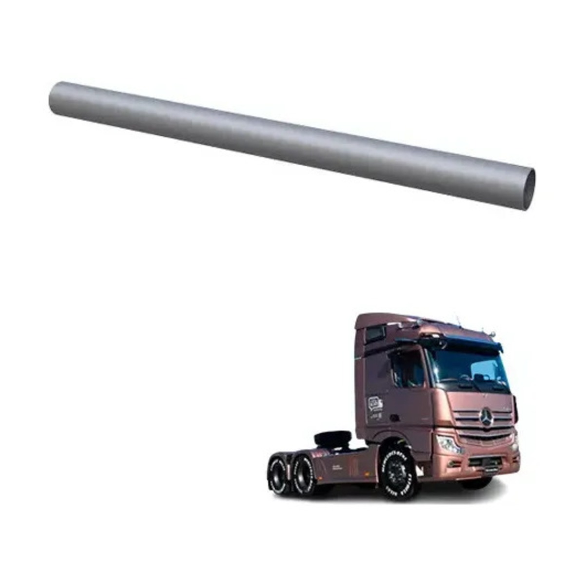 TUBO RETO 2.5 X 2000MM UNIVERSAL (TB2026-B070I)