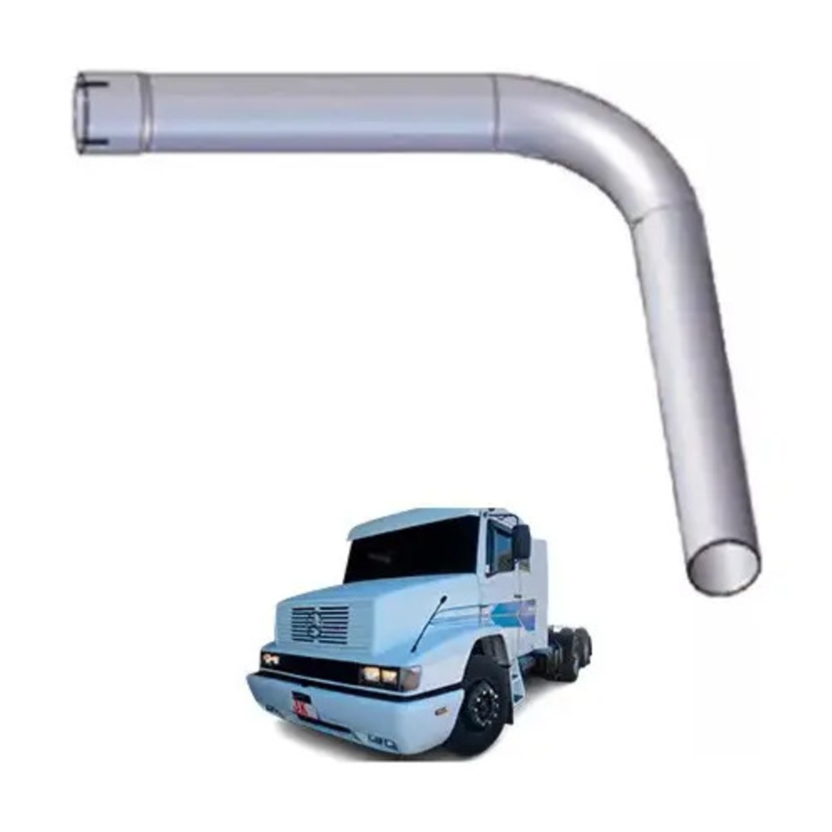 TUBO TERMINAL LONGO 4 ACO CARBONO CINZA MB 1935 1941 ANO 1996 EM DIANTE 1214 121