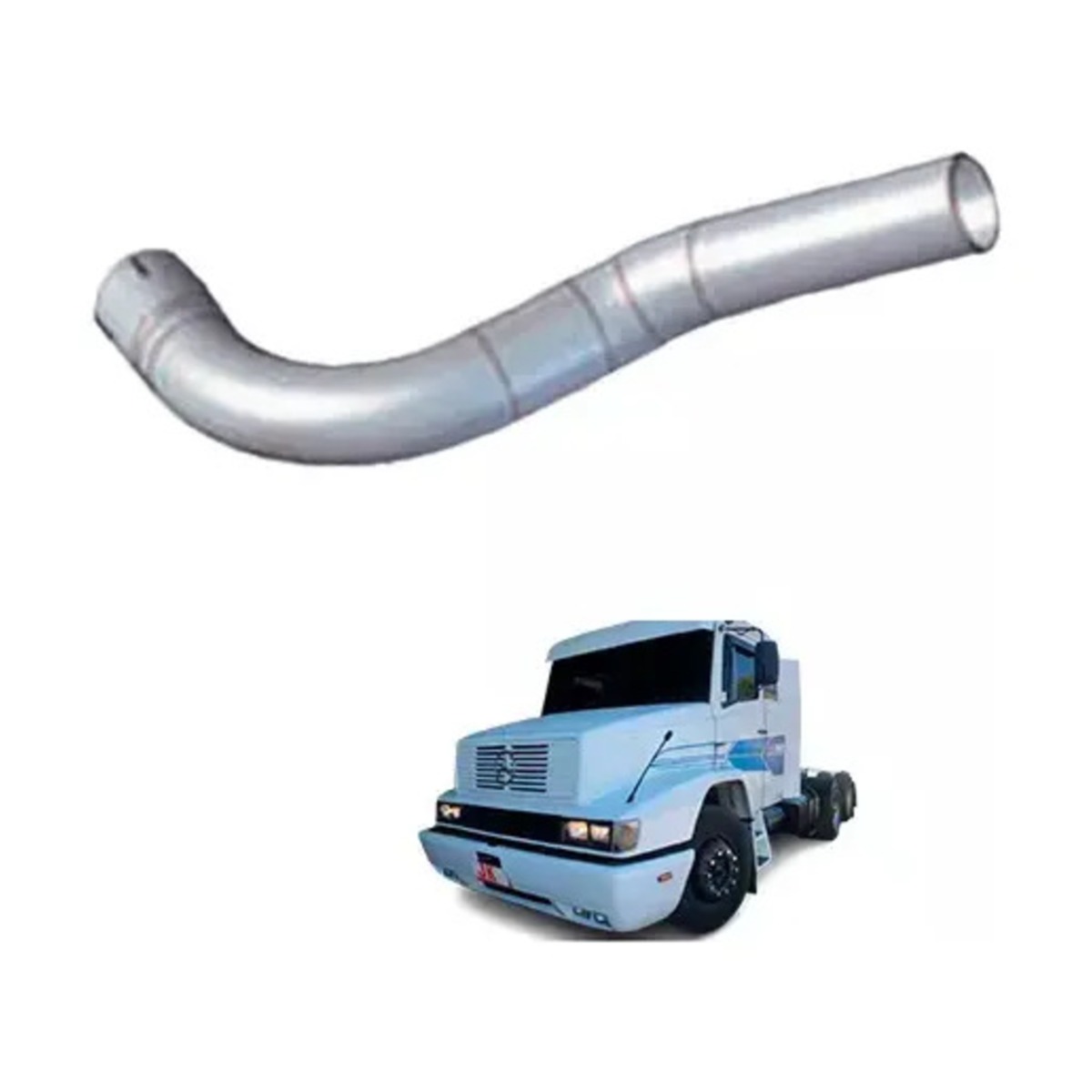TUBO TERMINAL 4 ACO CARBONO CINZA MB 1935 1941 ANO 1996 EM DIANTE  (3884997015-M