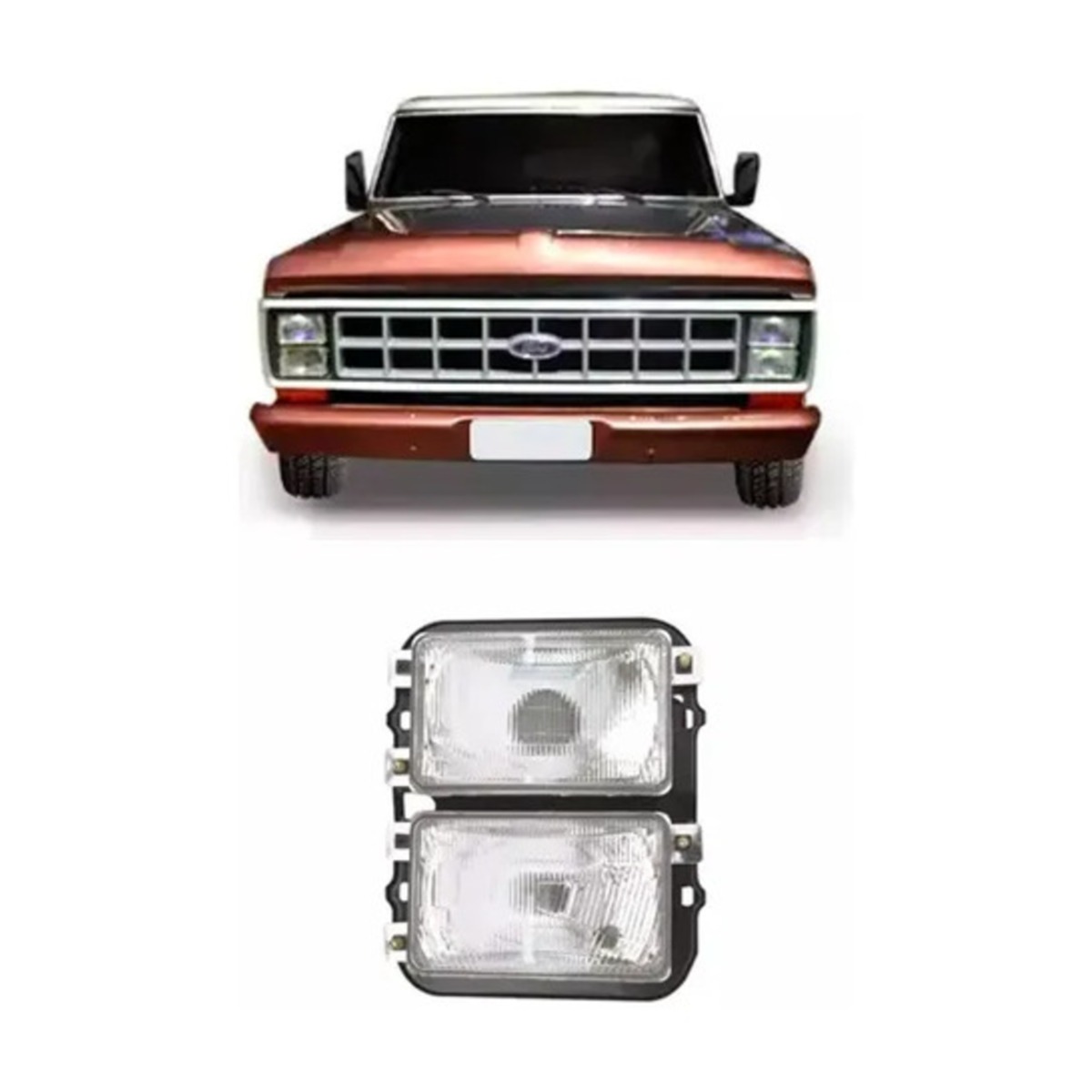 PAR FAROL DUPLO FORD F1000 F4000 1985 A 1992 (K.85TU13005G-85TU13006G)
