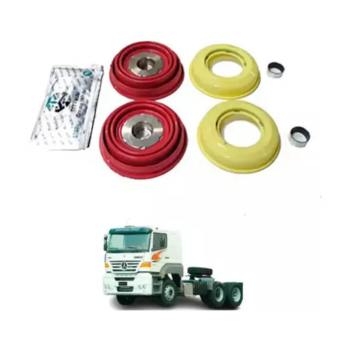REPARO PINCA FREIO COM FOLE KNORR MB 1938S O500 1944S LS1622 ACCELO 915C (000420