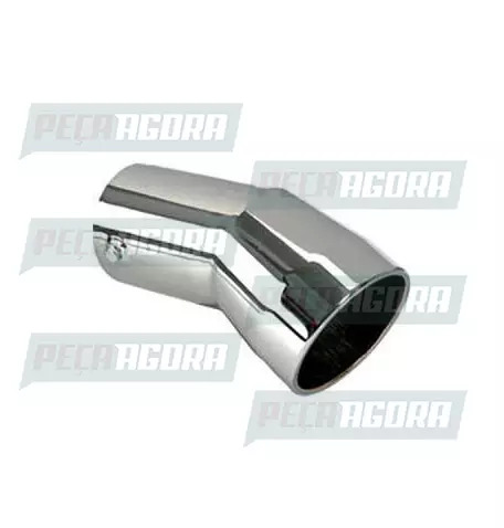 TUBO TERMINAL CURVO CROMADO 4,0'' 260MM ANGULAR (228038)