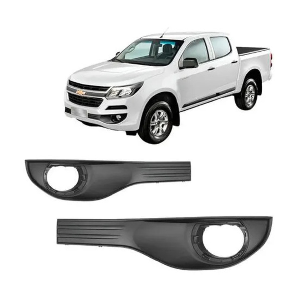 PAR GRADE DO FAROL DE MILHA AUXILIAR S10 2017 A 2020 ESQUERDO | DIREITO (K.RF310