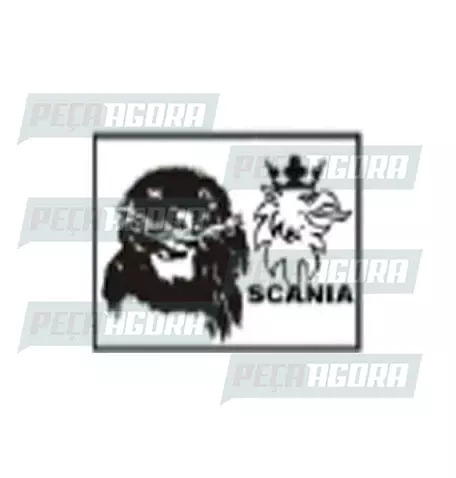 ADESIVO PLOTADO GRANDE CRISTO FACE COM LOGO PARA SCANIA BRANCO (419283)