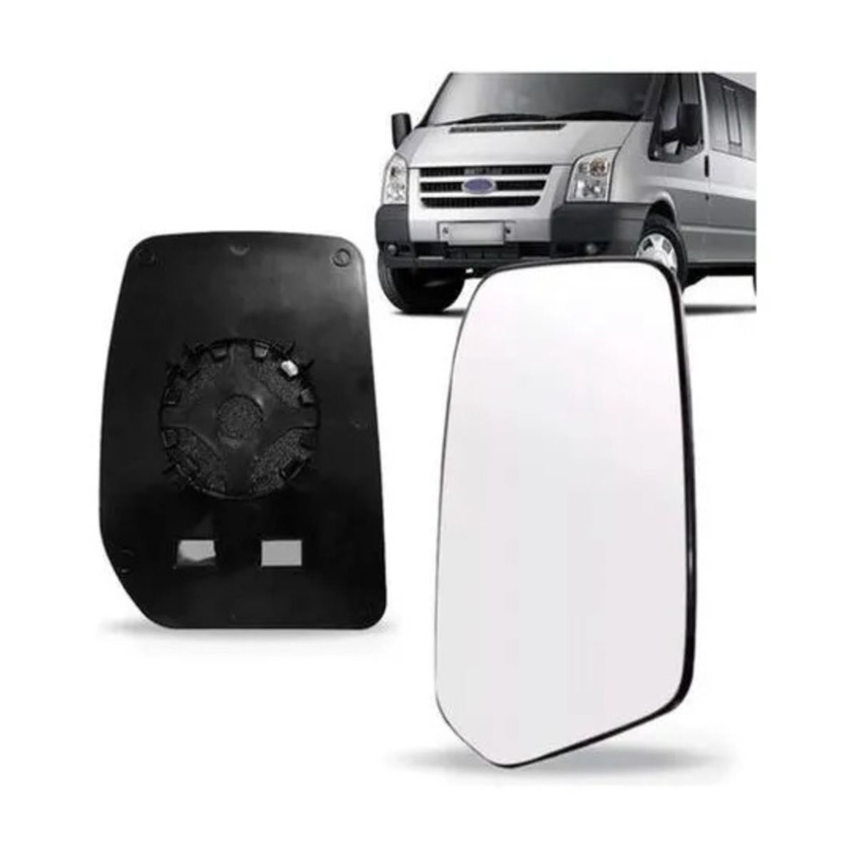 PAR LENTE RETROVISOR TRANSIT 2007 A 2013 ESQUERDO | DIREITO (K.RF24253-RF24252)