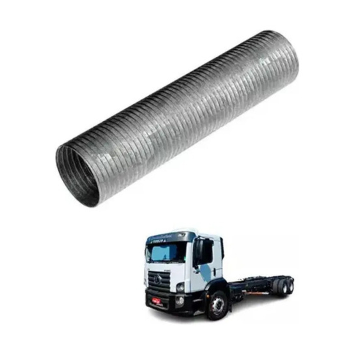 TUBO FLEXIVEL GALVAIZADO 3.5 X 430MM VW CONSTELLATION 17250 17250E 19320 24250 2