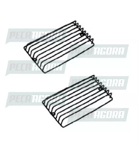 PAR GRADE PROTETORA MILHA CROMADA VOLVO FH-12 (135099)