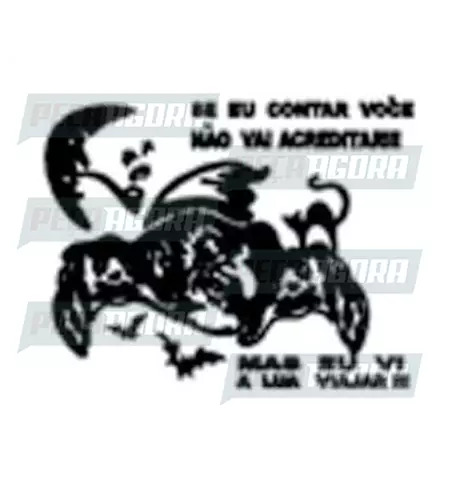 ADESIVO PLOTADO GRANDE BRUXA FACE LUA BRANCO (003119)