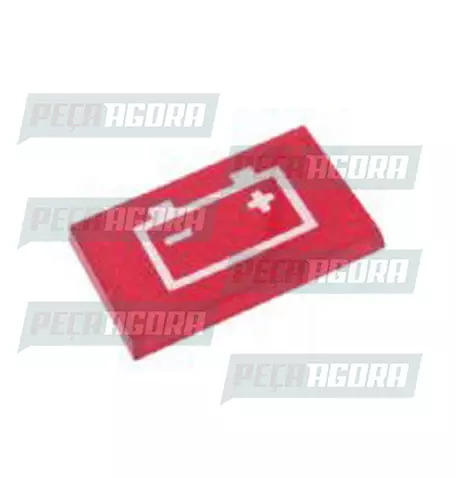 LENTE PAINEL ANTIGO CARGA BATERIA VERMELHA (248002)
