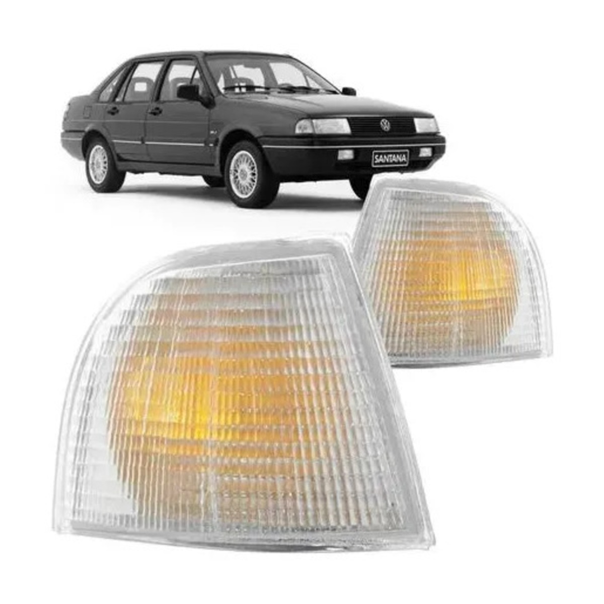 PAR SANTANA 91/98 LANT DIANT CRISTAL (C SANTANA 1991 A 1998 ESQUERDO | DIREITO (