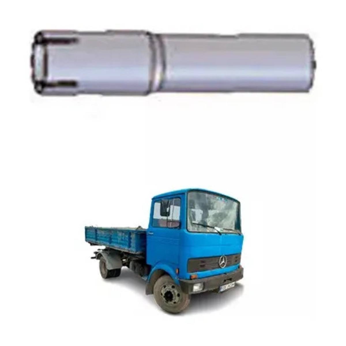 TUBO INTERMEDIARO 2 CINZA MB 608D 608E 708D 78E EURO 3 (3084910056-M082E)