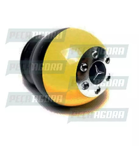 BOLA CAMBIO -SPORT REDONDA PRETA/AMARELO SEM LUZ (027035)