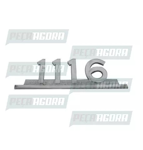 EMBLEMA ZAMAC CROMADO''1116'' (419271)