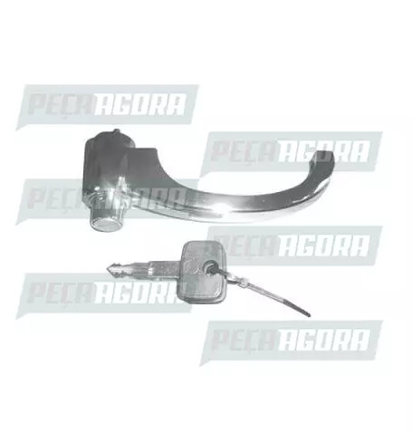 MACANETA EXTERNA D-10 CROMADA COM CHAVE - ATEM (7318857)