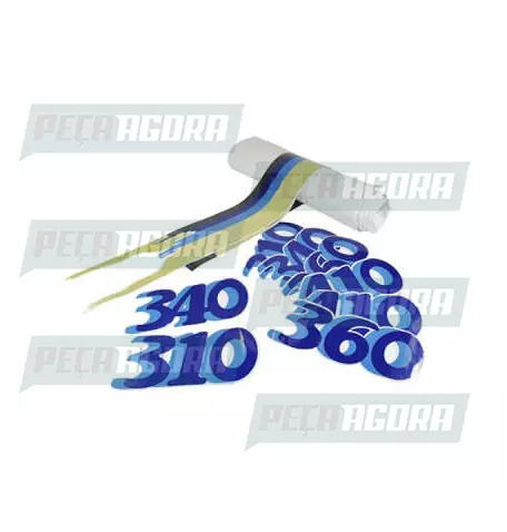 FAIXA LATERAL 1 LINHA VOLVO NL 310/340/360/410 - AZUL (418466)