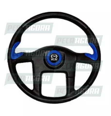 VOLANTE 450MM SPORT VOLKSWAGEN 87... COM BUZINA AZUL (418294)