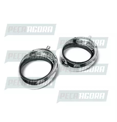 PAR FAROL PISCAO ACRINOX TREMENDAO CROMADO (200)