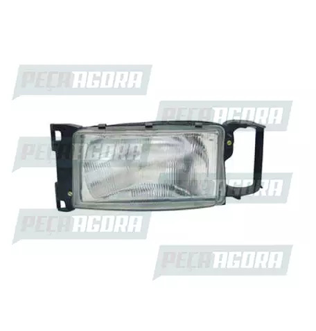 FAROL PARA SCANIA SERIE 4 ESQUERDO COM MOLDURA SEM LANTERNA SETA RCD (242123)