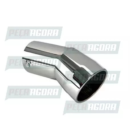 TUBO TERMINAL CURVO CROMADO 4,5'' 260MM ANGULAR (228037)