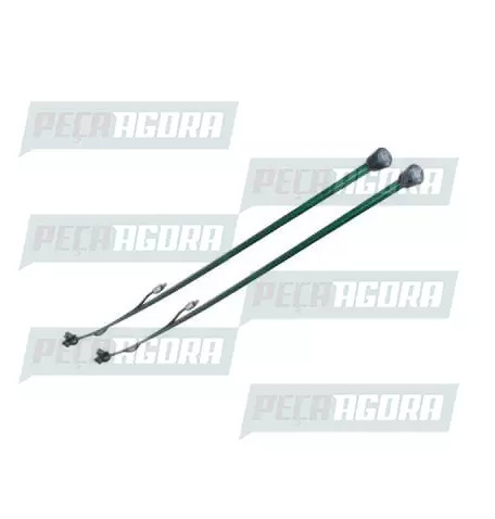 PAR ANTENA DE FIBRA P/CAMINHAO ''TRADICIONAL'' VERDE (CX.417087**2)
