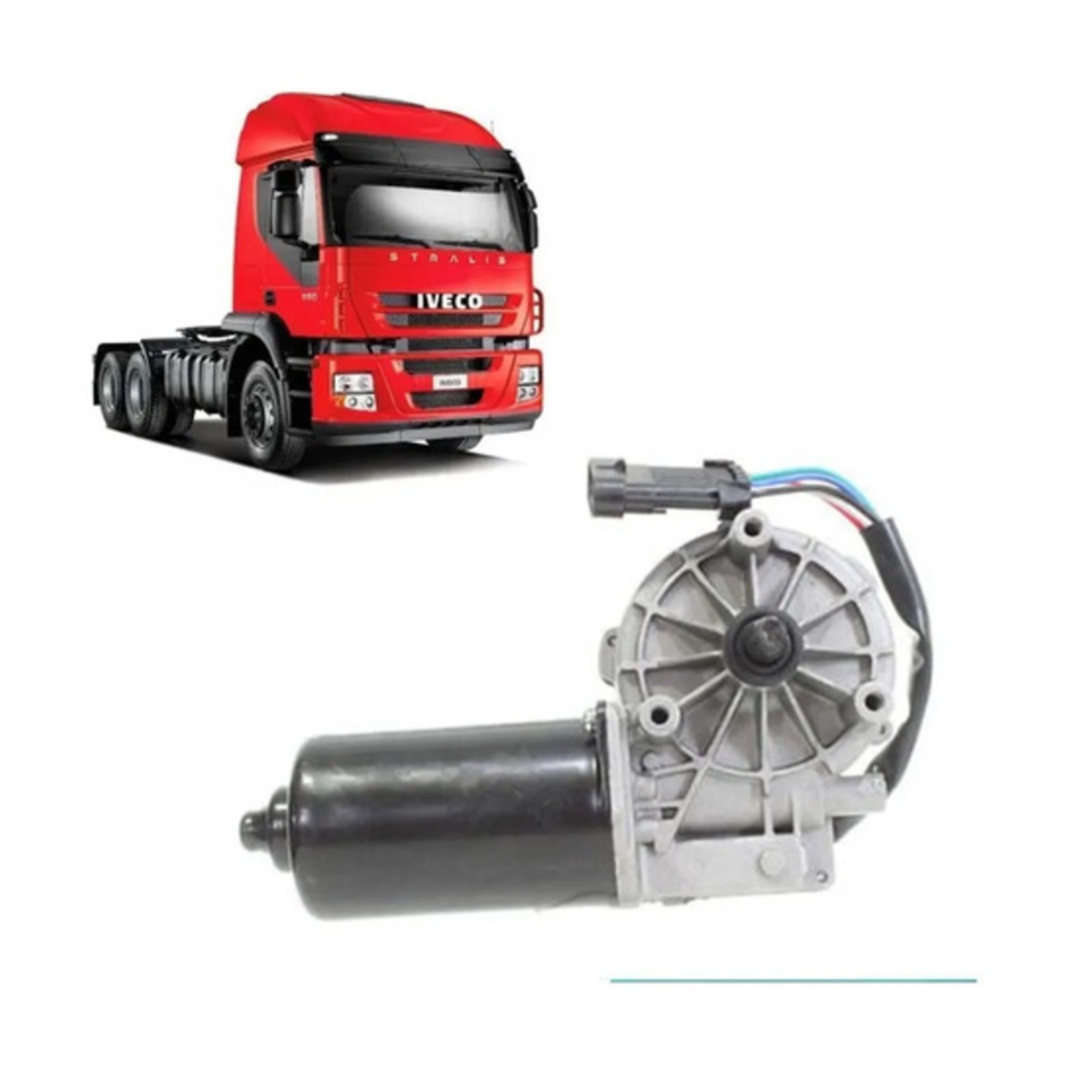MOTOR LIMPADOR DE PARABRISA PARA IVECO STRALIS 2008.. TRAKKER EUROTRAKKER EUROCA
