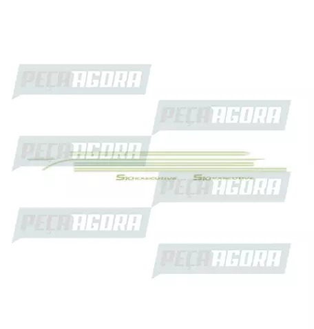 FAIXA LATERAL 1 LINHA PICK-UP S10 EXECUTIVE CABINE DUPLA 2003 (417885)