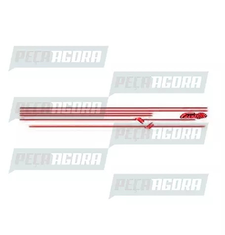 FAIXA LATERAL 1 LINHA FUSCA - VERMELHO (418018)