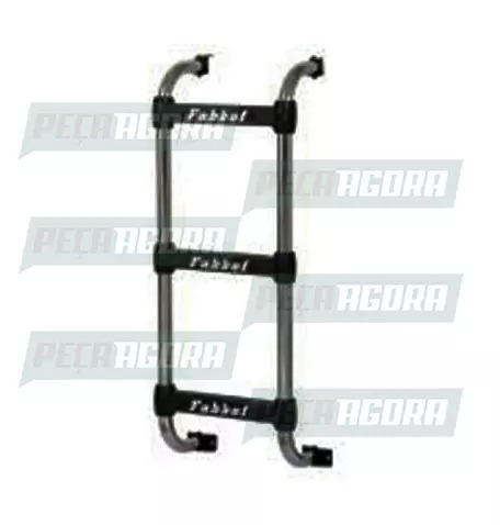 ESCADA TRASEIRA PRETA VOLKSWAGEN TODOS 3 DEGRAUS 920MM FABBOF (103059)