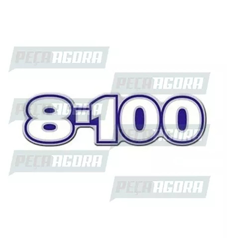 EMBLEMA RESINADO ESPECIAL VOLKSWAGEN''8-100'' AZUL(3PCS) (101193)