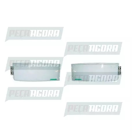PAR PROTETOR ACRILICO FAROL PARA IVECO STRALIS ... 2007 COM DOBRADICA (303015)
