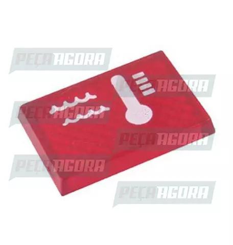 LENTE PAINEL NOVO TEMPERATURA RADIADOR VERM. (248026)