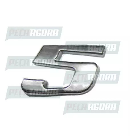 EMBLEMA CROMADO ADESIVO MB ATEGO/AXOR ''5'' (9438171614.)