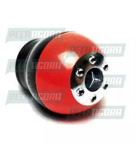 BOLA CAMBIO -SPORT REDONDA PRETA/VERMELHO SEM LUZ (027034)