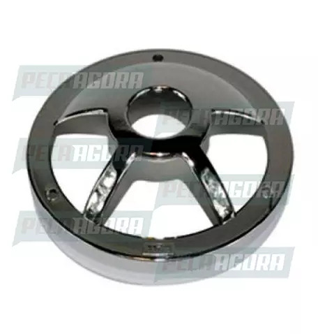 ARO LANTERNA ESTRIBO 3 JANELAS PLASTICO METALIZADO A117 (013029)