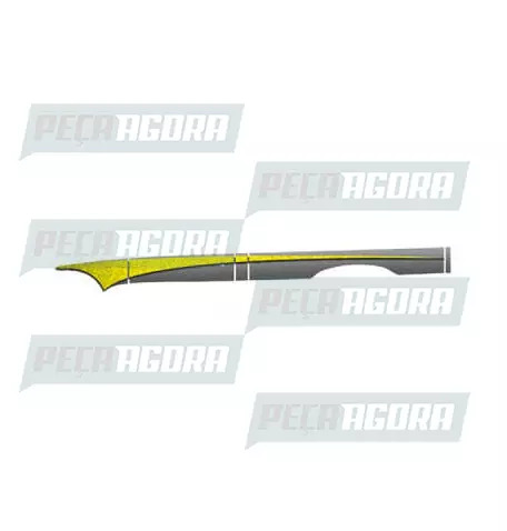 FAIXA LATERAL 1 LINHA D20 2006 CABINE SIMPLES - AMARELA (417804)