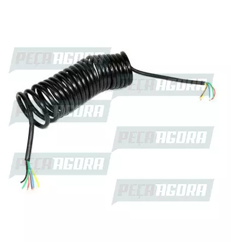 CHICOTE ELETRICO ESPIRAL LIGACAO CAVALO/CARRETA 6,5MTS UNIV 7 FIOS TOP (068002)