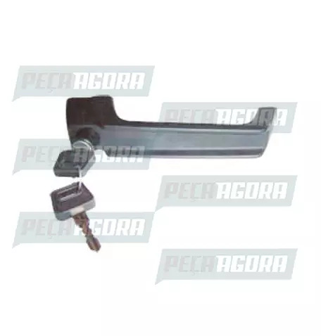 MACANETA EXTERNA VOLVO APOS 92 COM CILINDRO DIREITO/ESQUERDO PRETA - ORI (812511