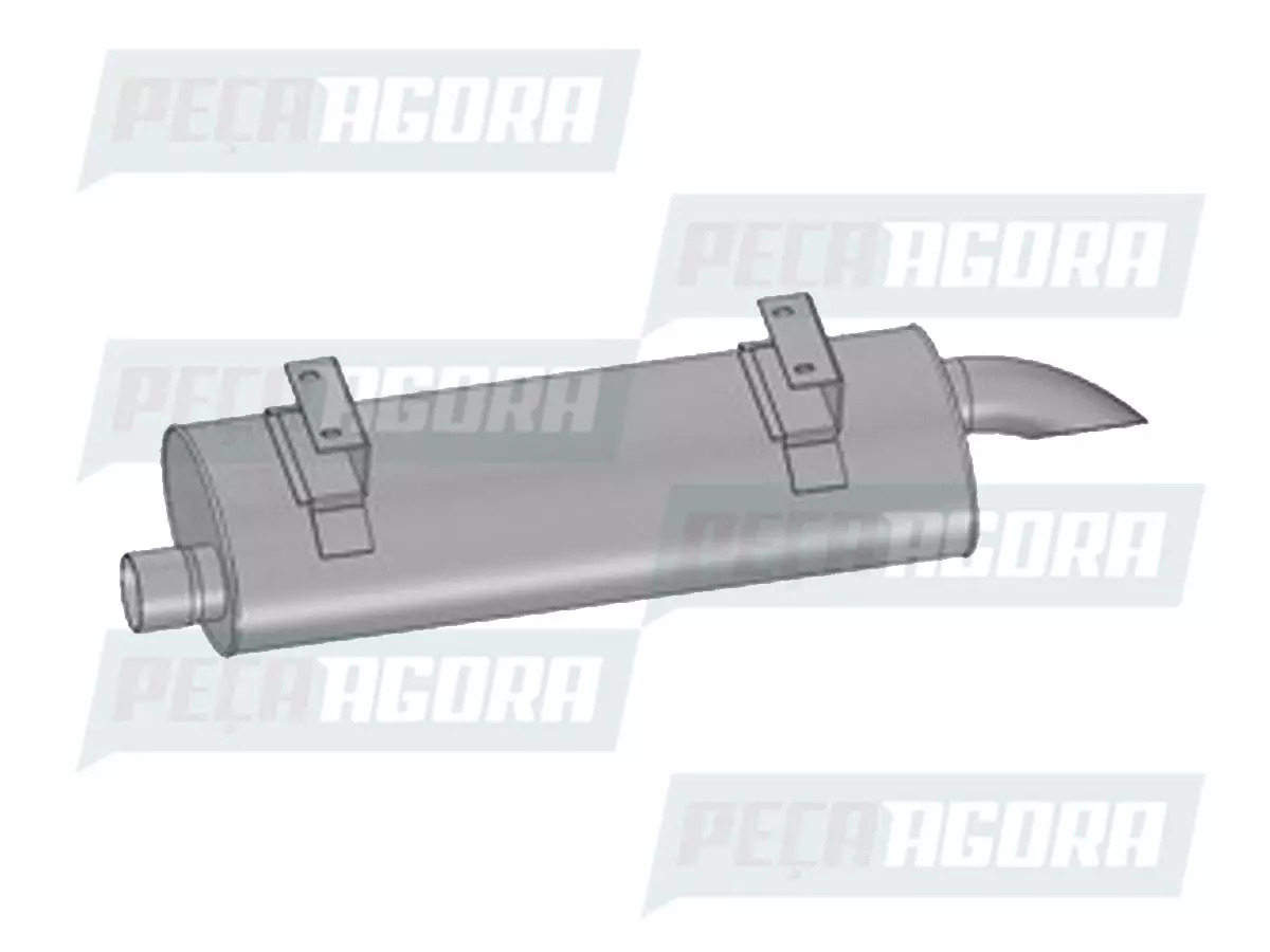 SILENCIOSO ESCAPAMENTO MERCEDES BENZ MB ACELLO 715 915 (9794900001)