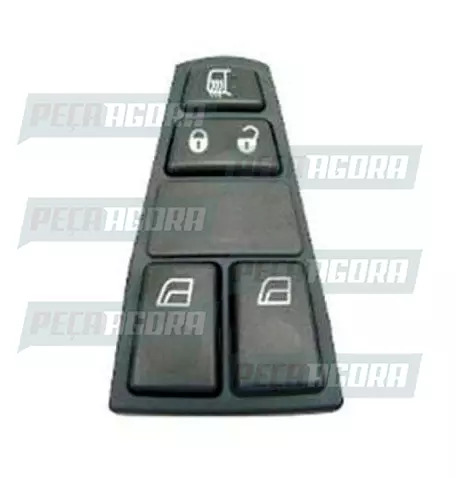 INTERRUPTOR ACIONAMENTO VIDRO VOLVO FH12/FM12/ COM TRAVA ELET ESQ IMPORTADO (207