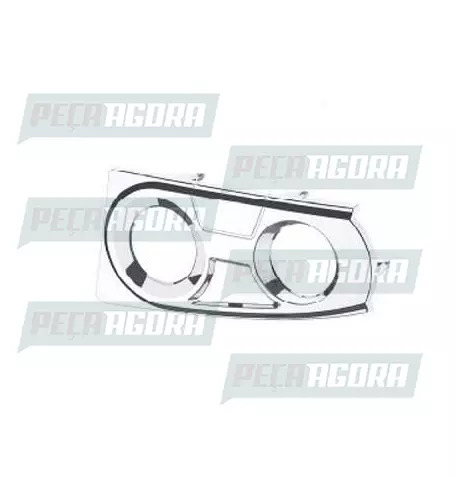 MOLDURA FAROL PARA IVECO STRALIS METALIZADA ESQUERDO (504135532C)