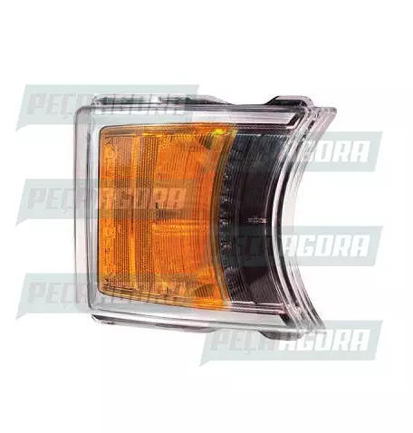 LANTERNA LATERAL PARA SCANIA SERIE 5 DIANTEIRA COM LED ACRILICA PRADOLUX PL1444 