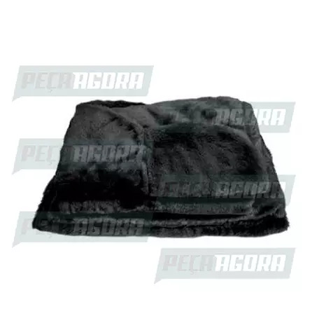CAPA PELUCIA CHINIL BANCO C/LOGO VW WORK MOTORISTA/CARONA GAUCHA PRETA (446727)