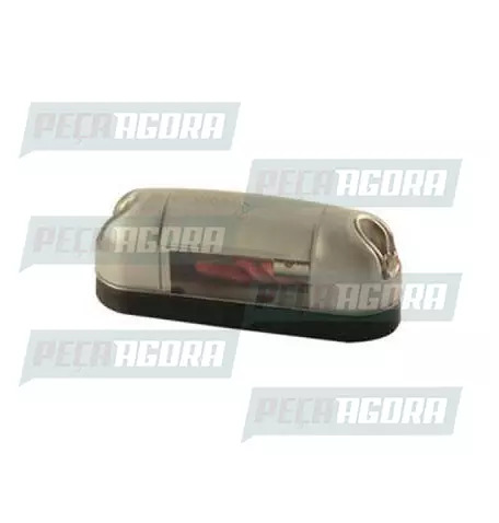 LANTERNA PLACA PALITINHO CINZA LAMPADA 69 ACRILICA PRADOLUX PL0480 (442944)