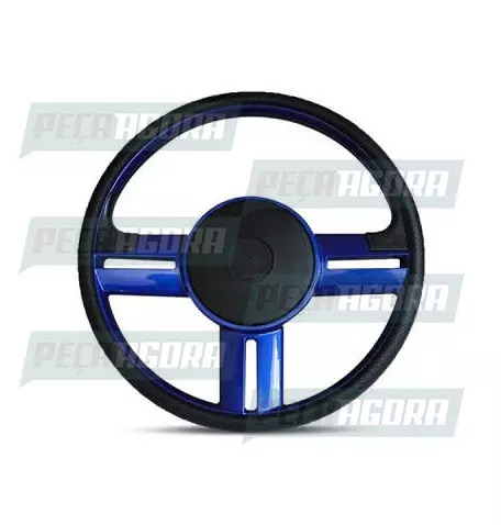 VOLANTE 380MM ACTION SPORT SEM CUBO UNIVERSAL AZUL (444608)