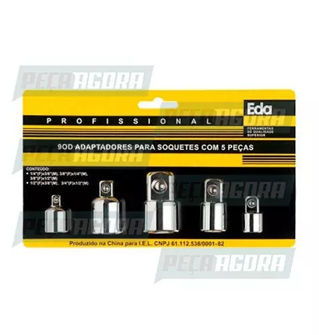 SOQUETE ENCAIXE ADAPTADORES JOGO 5PCS (446577)