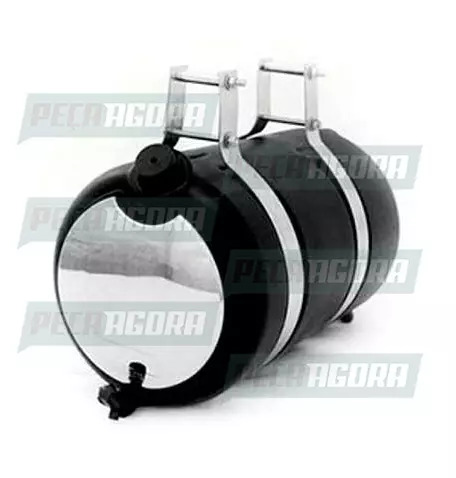 COROTE 26 LITROS COMPLETO PLASTICO ESPELHADO PRETO SUPORTE ABERTO (448265)